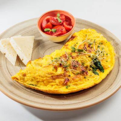 Omlet sa spanaćem i feta sirom